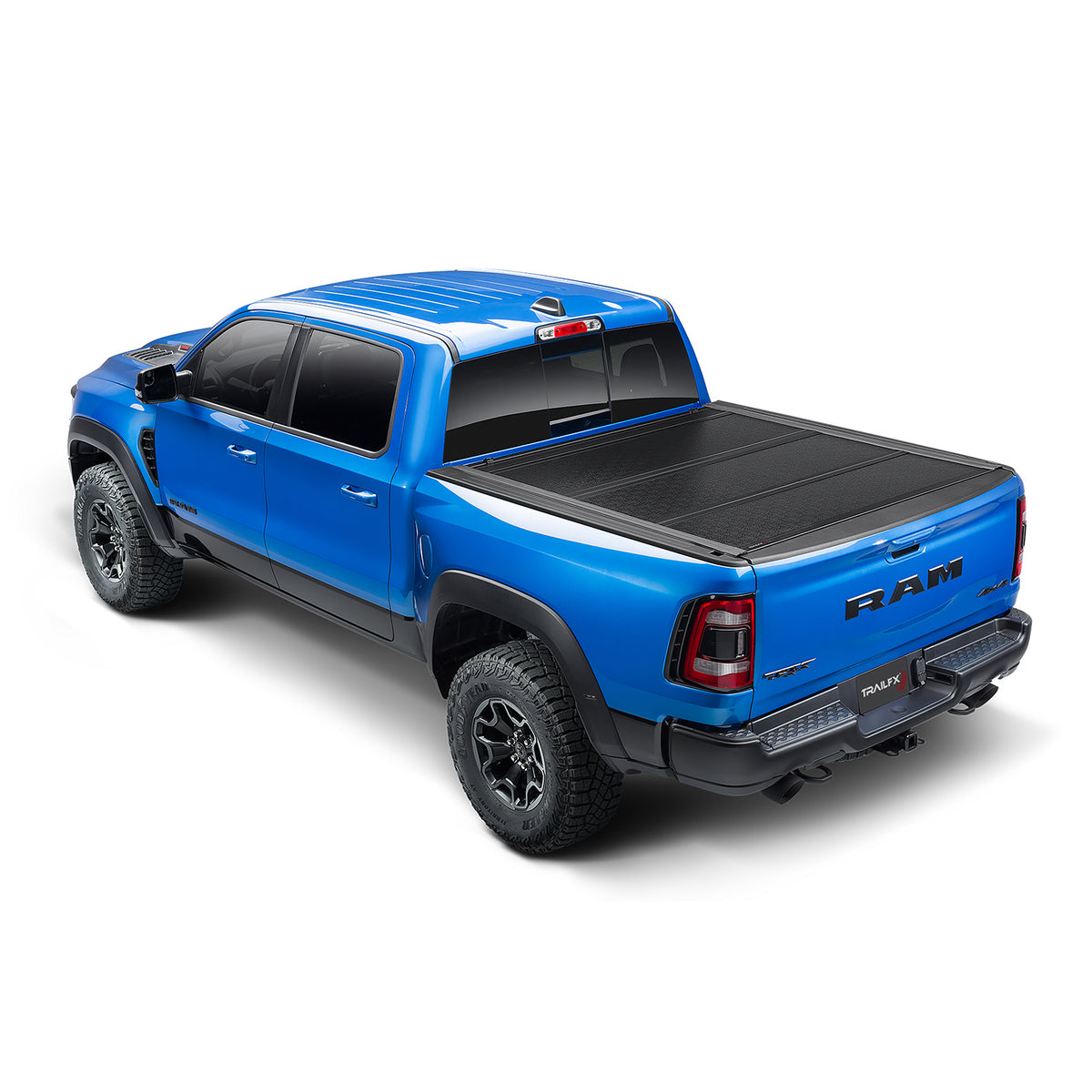 TrailFX Tonneau Cover For Ram 1500 - 3 Folds/ 3 Panels, 3 Riding Positions, Lockable, Gloss (TFX8010)