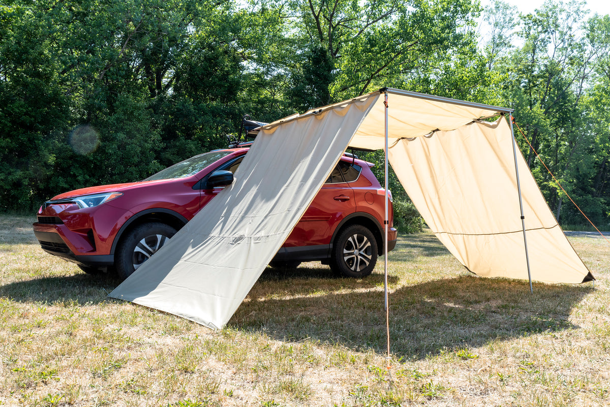 TrailFX Portable Awning - C-Channel Mount, With Anchor Stakes/ Storage Bag/ Tie Down (AWN005)