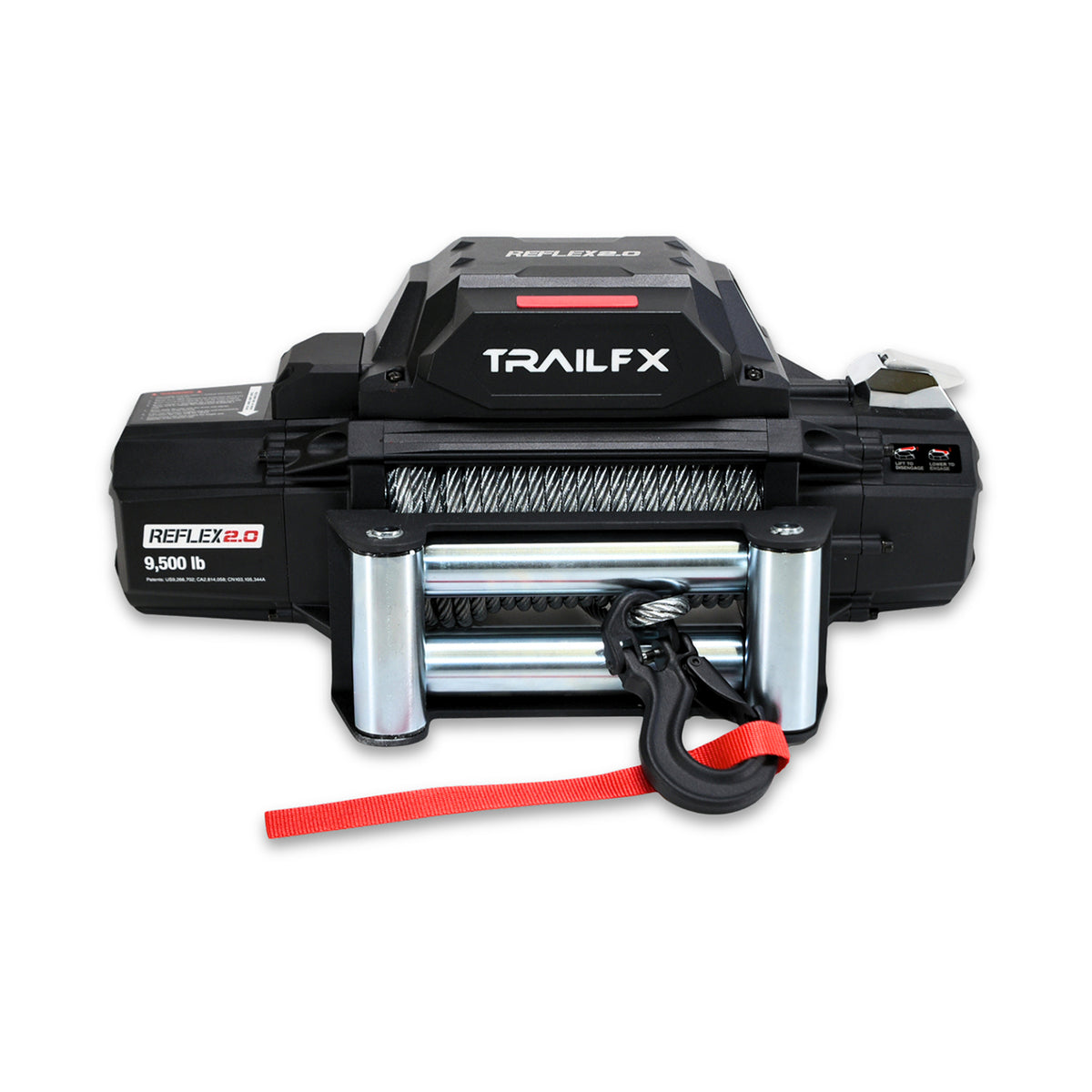 TrailFX Winch - 12 Volt Electric, 9500 Pound Line Pull Capacity, 94 Foot (WR295B)