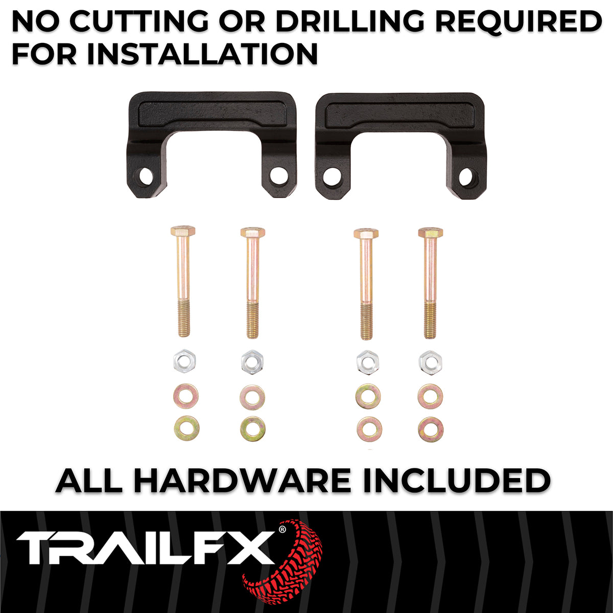 TrailFX Suspension Leveling Kit For Chevrolet, GMC Trucks - Lower Strut Spacer, Aluminum, With Strut Spacers And (G20LL5)