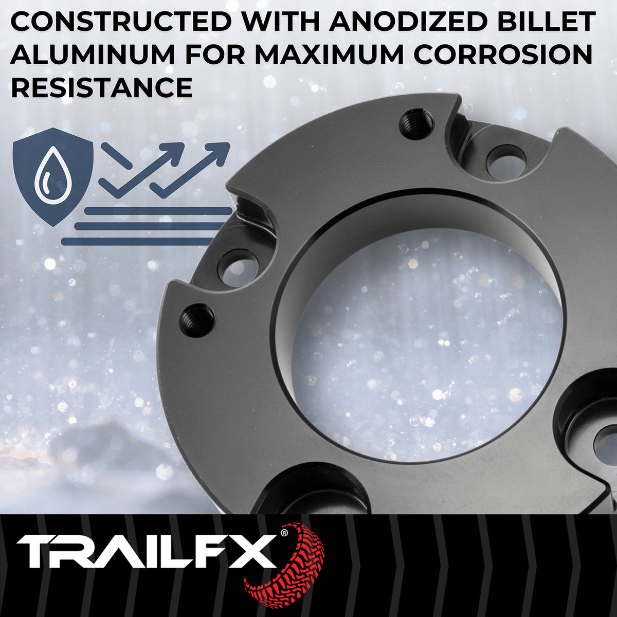 TrailFX Suspension Leveling Kit For Toyota Tacoma - 1-1/2 Inch Lift, Strut Assembly Spacers, With Spacers/ (T15LL2)