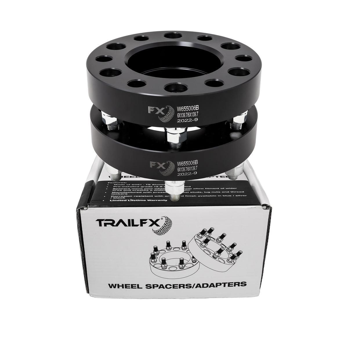 TrailFX Wheel Spacer For Ford Bronco - 6 x 139.7 Millimeter/ 6 x 5.50 Inch Bolt Pattern, Wheel (W655006B)