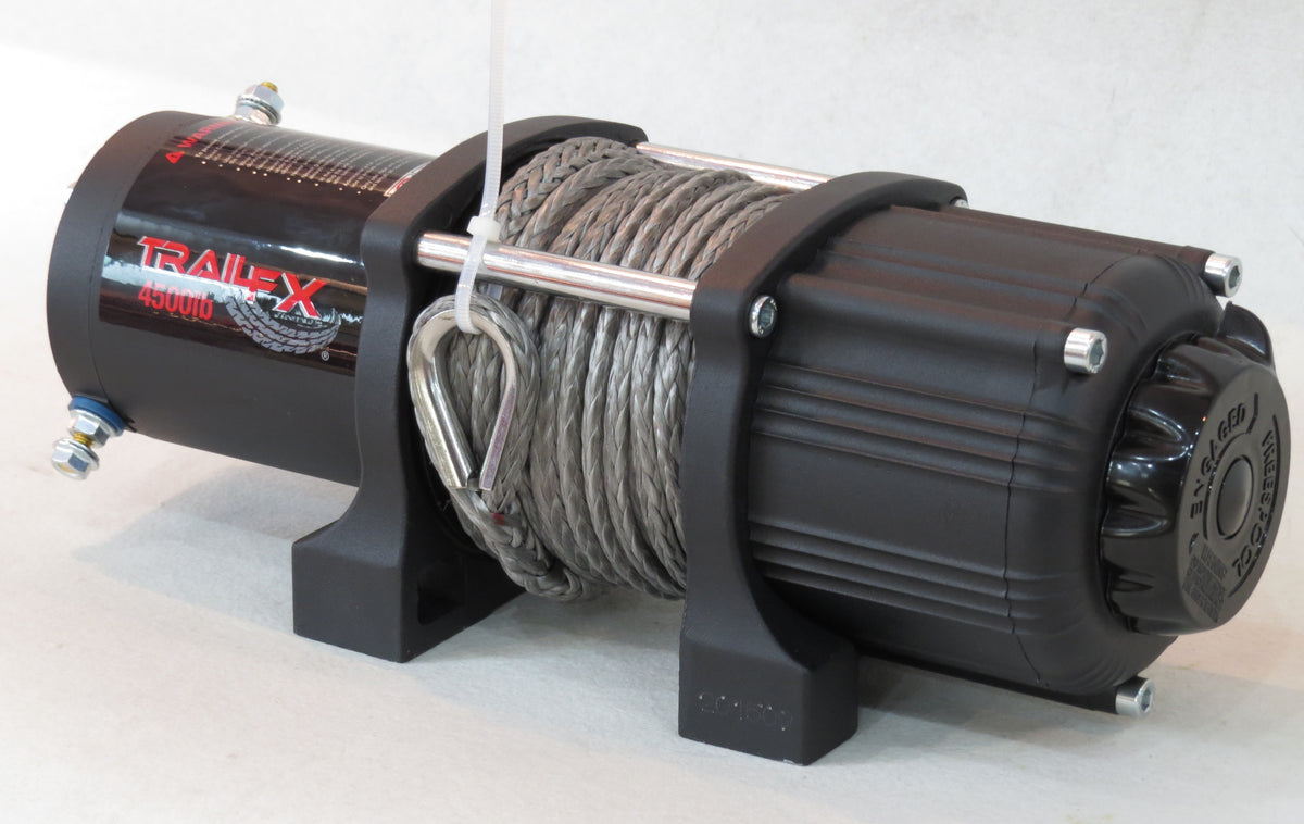 TrailFX Winch - ATV/UTV Mounted Recovery 250 Amp Electric 4500 Pound Line (WS45B)