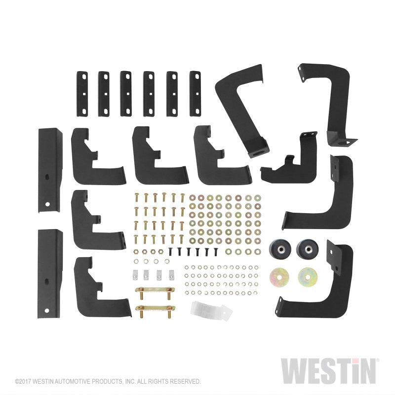 Westin 10-18 Dodge Ram Crew Cab 5ft & 6ft Bed HDX Drop Wheel-To-Wheel Nerf Step Bars - Text. Blk