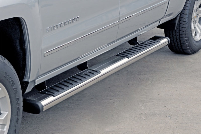 Dee Zee 99-23 Chevrolet/GMC/Dodge/Ford Full Size Truck Tubes - 6In Oval - Stainless Steel (ExtCab)