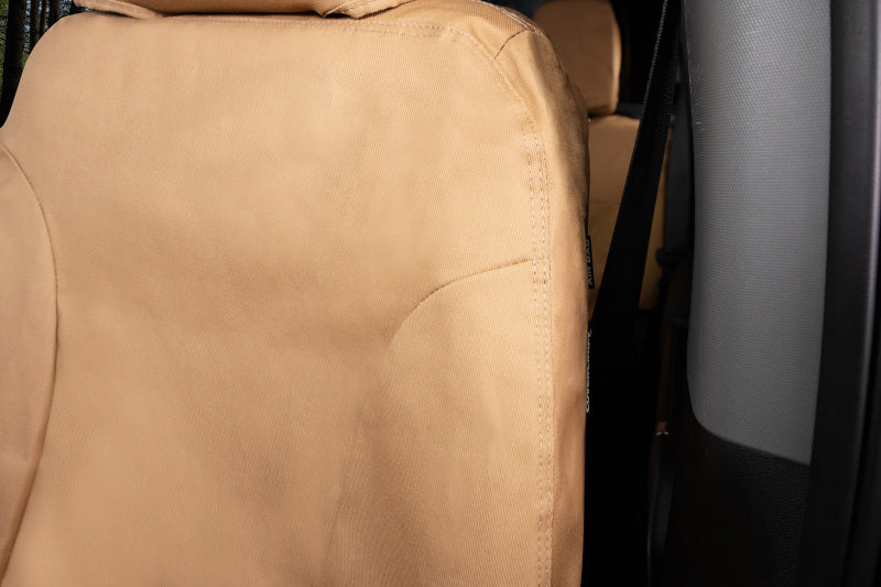 Covercraft 21-24 Ford F-150 Polycotton SeatSaver Custom Front Row Seat Covers - Tan