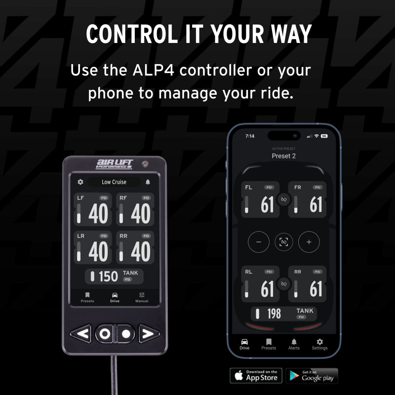 Air Lift ALP4 Upgrade Kit 3/8in Airline (No Tank/Compressor)