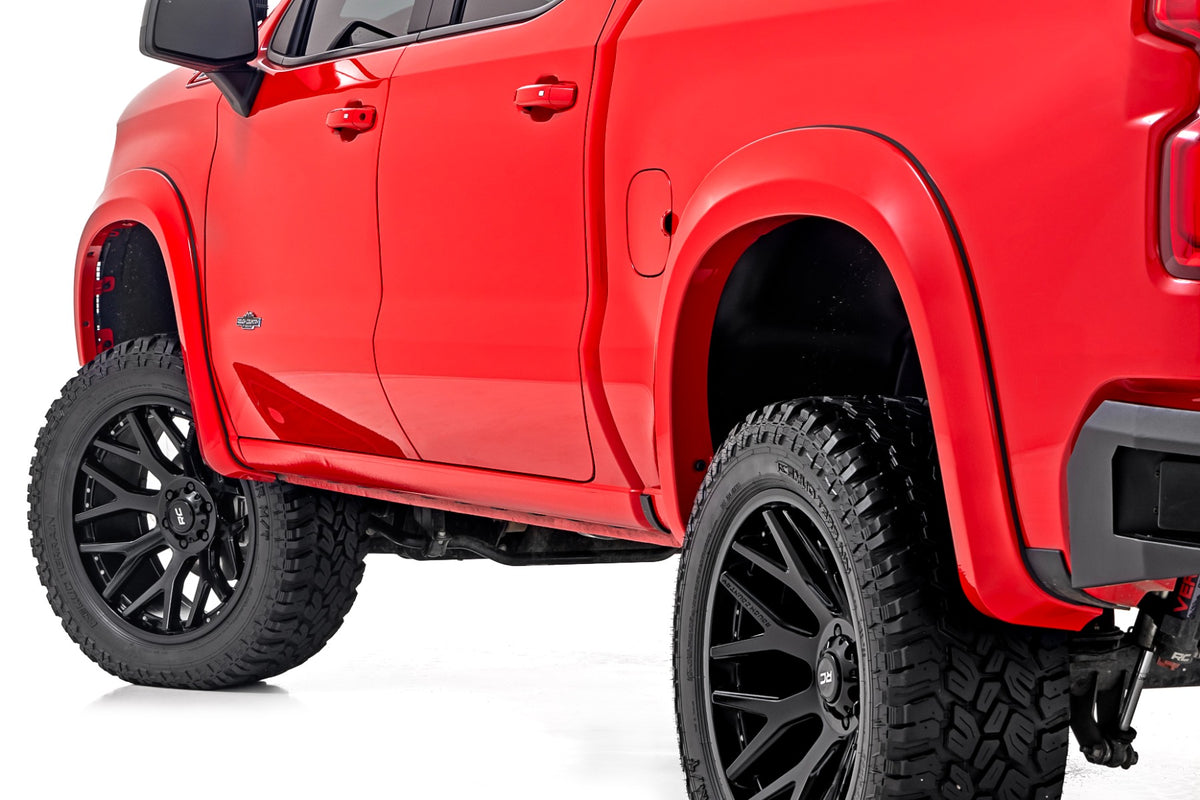 Rough Country Sport Fender Flares | G42 White Sands | Chevy Silverado 1500 2WD/4WD (19-26)