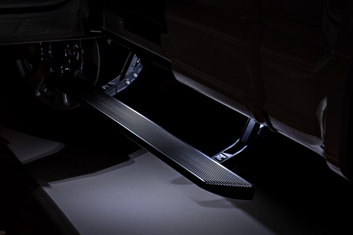 Rough Country Power Running Boards | HT-Series | Super Cab | Ford F-150/Lightning/F-250/F-350/Raptor (15-26)