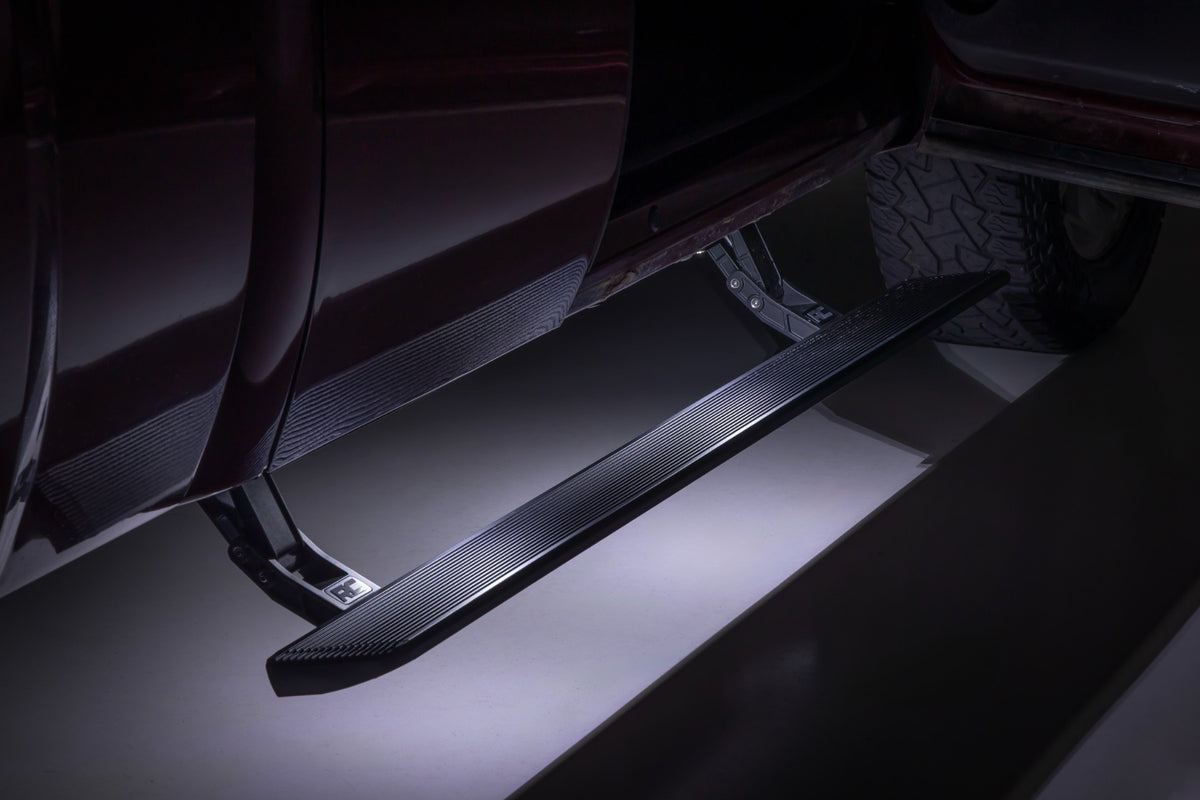 Rough Country Power Running Boards | HT-Series | Double Cab | Chevy/GMC 1500/2500HD/3500HD (14-18)