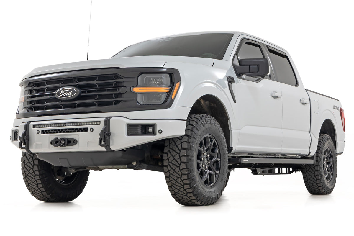 Rough Country FXS Front Bumper | A3 Space White | EcoBoost | Ford F-150 2WD/4WD (2021-2025)
