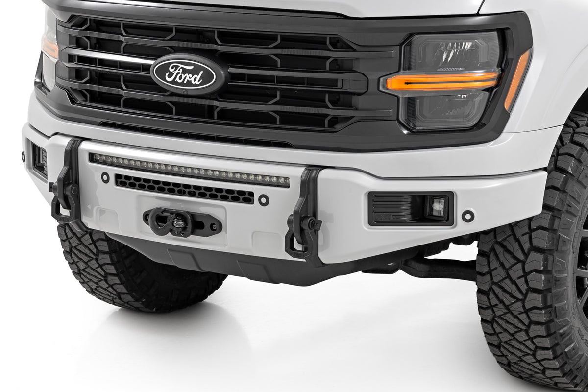 Rough Country FXS Front Bumper | A3 Space White | EcoBoost | Ford F-150 2WD/4WD (2021-2025)