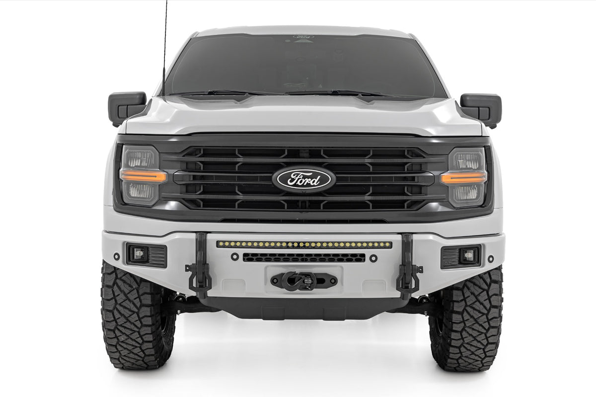 Rough Country FXS Front Bumper | A3 Space White | EcoBoost | Ford F-150 2WD/4WD (2021-2025)