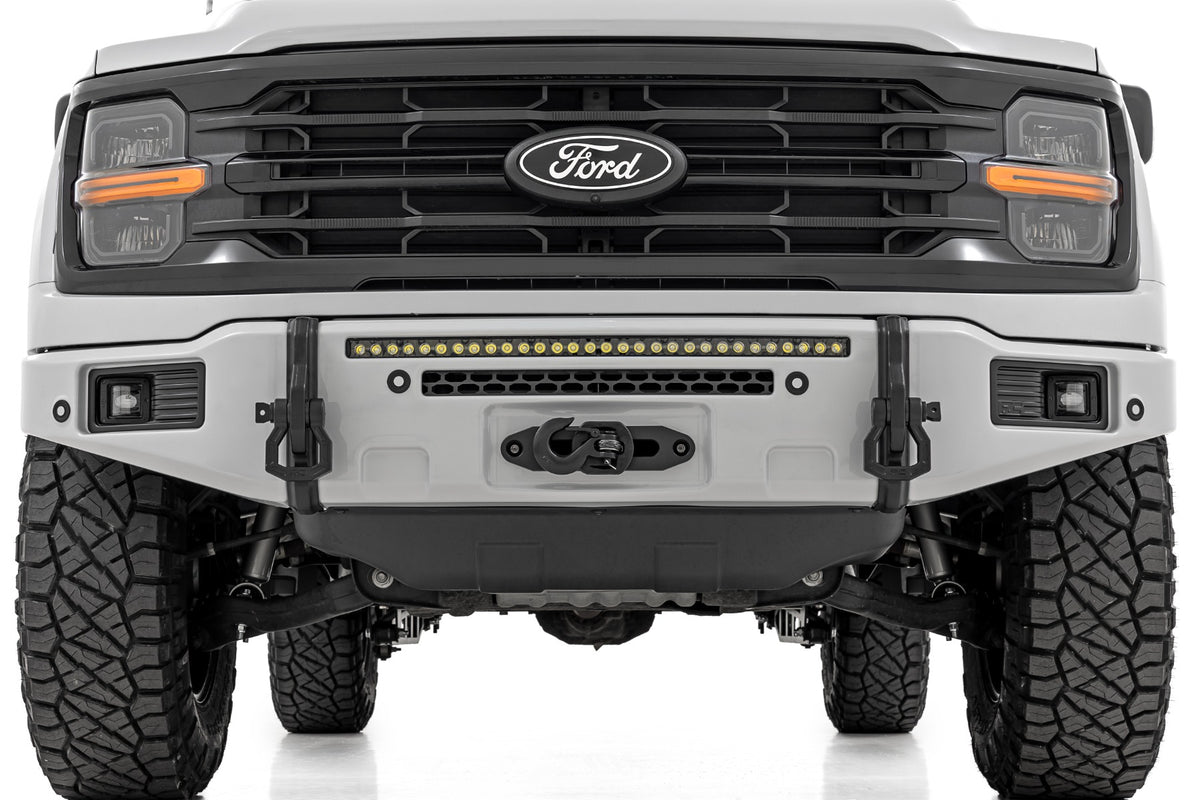 Rough Country FXS Front Bumper | A3 Space White | EcoBoost | Ford F-150 2WD/4WD (2021-2025)
