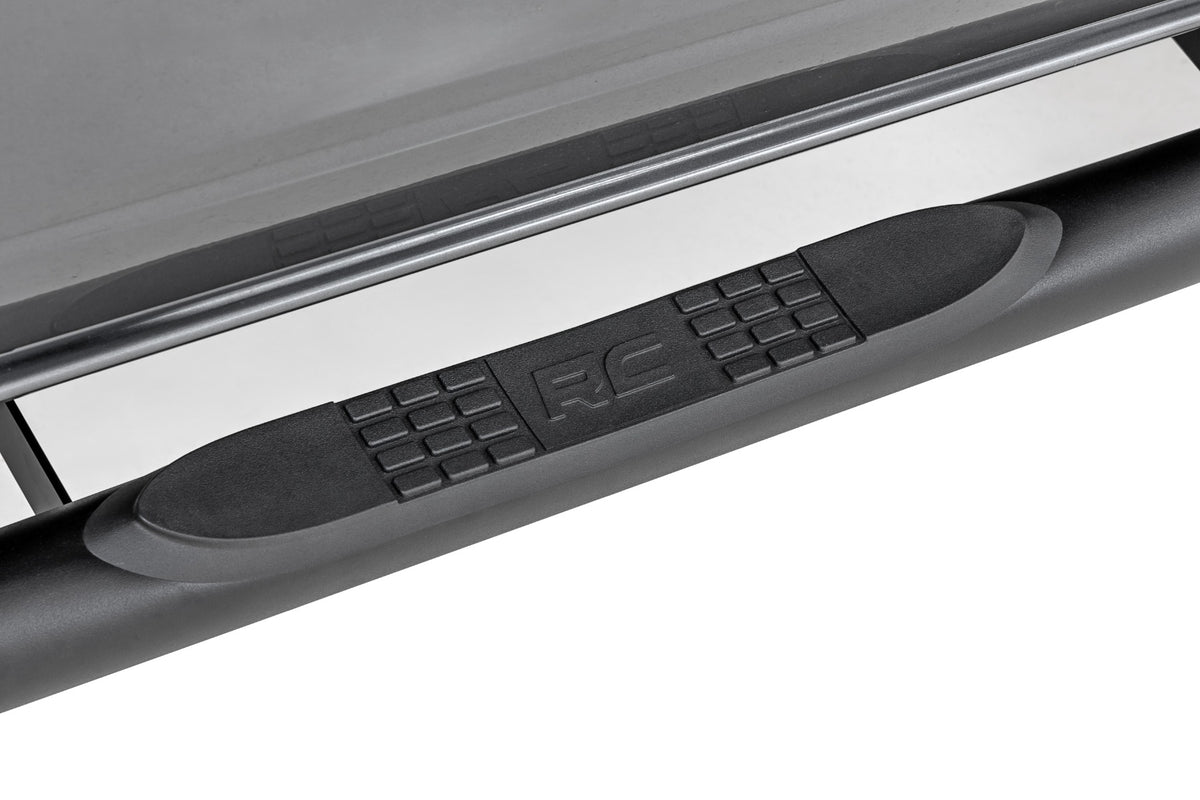 Rough Country Nerf Steps | 3-Inch Tube | 2-Door | Ford Bronco 4WD (2021-2026)