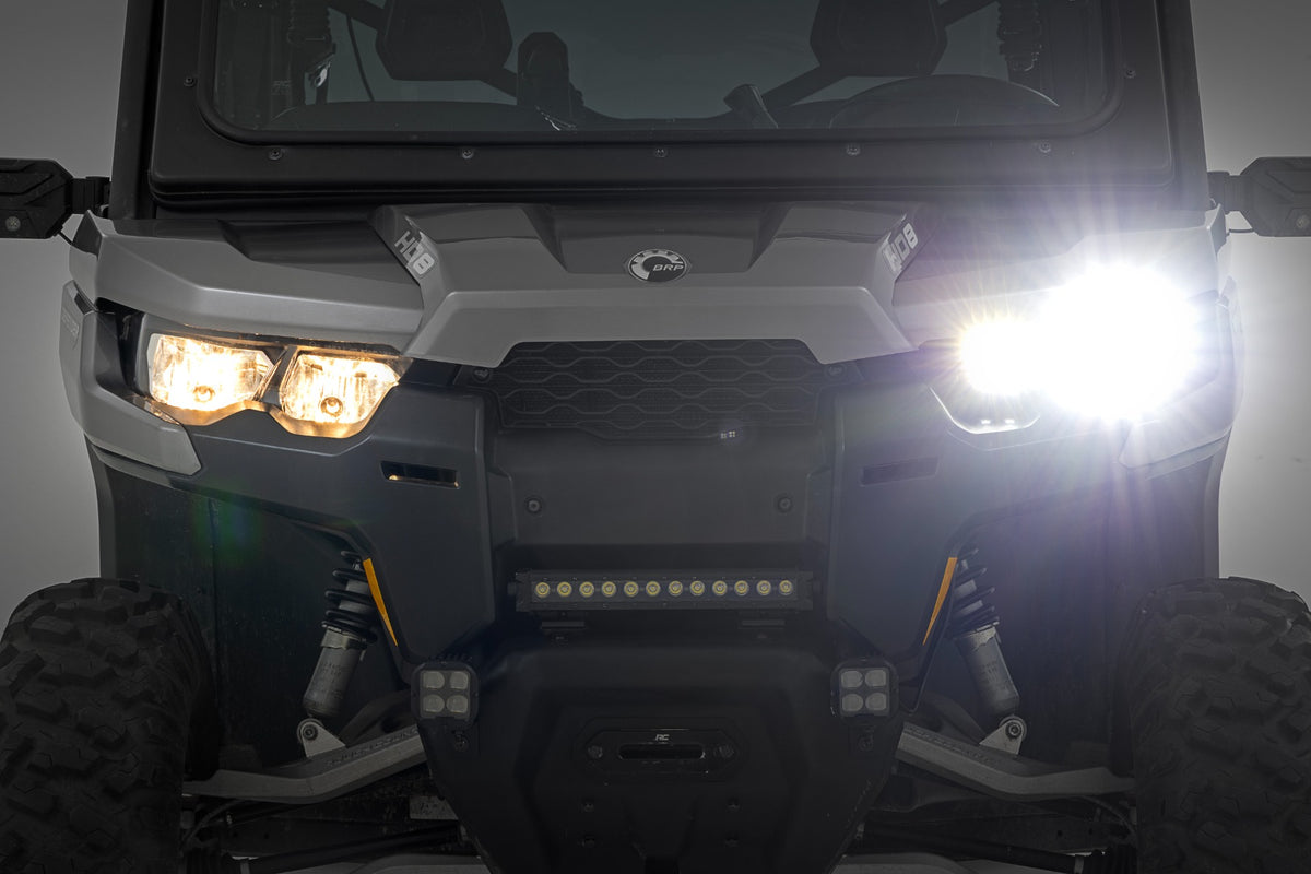 Rough Country LED Headlight Kit | Can-Am Defender HD5/HD7/HD8/HD9/HD10