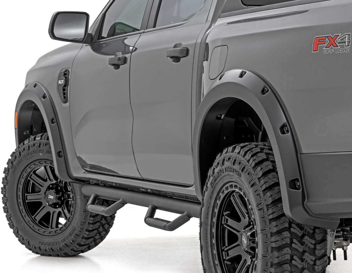 Rough Country Pocket Fender Flares | G1 Absolute Black | Ford Ranger 2WD/4WD (2024-2026)