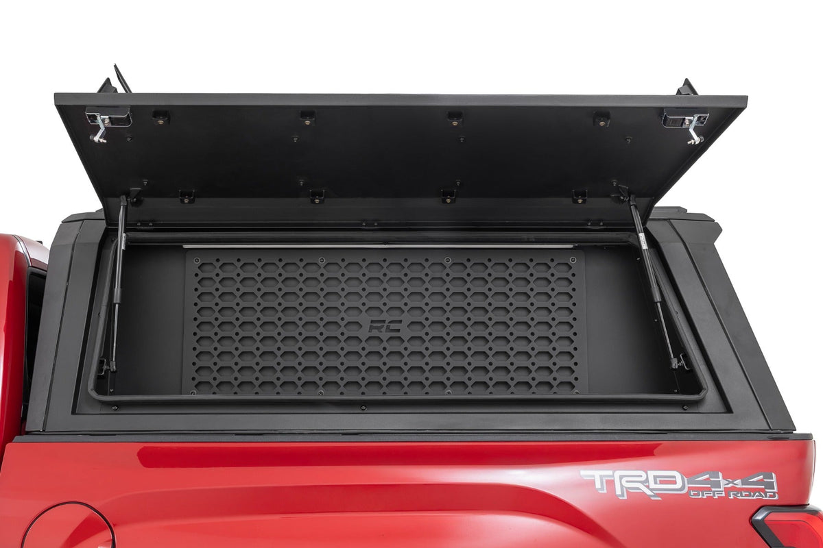 Rough Country driver-side molle panel storage bin for Tundra bed cap