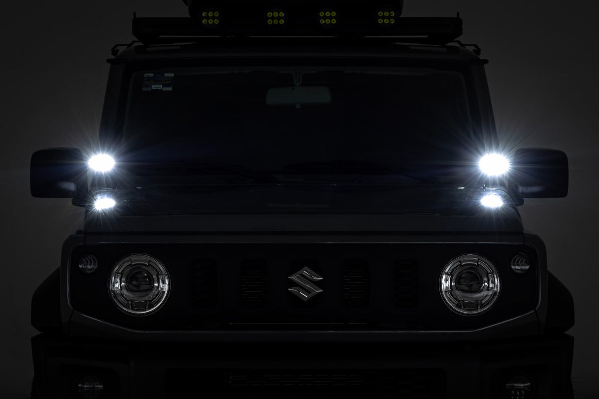 Rough Country LED Ditch Light Kit | Suzuki Jimny (2018-2026)