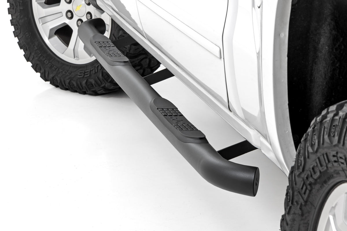 Rough Country Nerf Steps | 3-Inch Tube | Chevy/GMC 1500/2500HD/3500HD (07-19 & Classic)