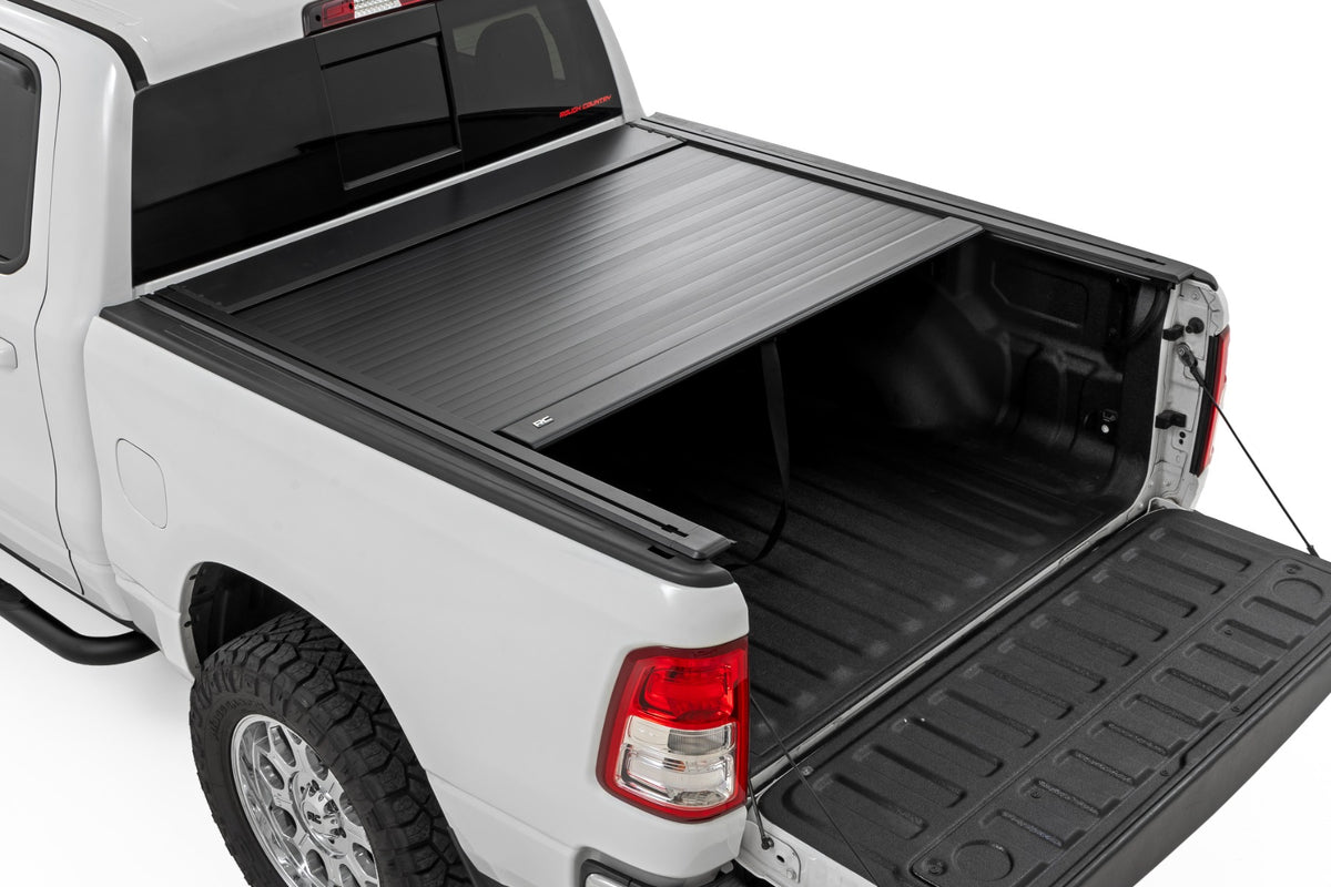 Rough Country Manual Retractable Bed Cover | 5'7" Bed | Ram 1500 (19-26)/1500 TRX (21-24)