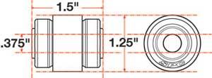 SPC Performance Flex Joint X-AXIS Jeep JK Rear UCA 14mm X 2 X 1.8125