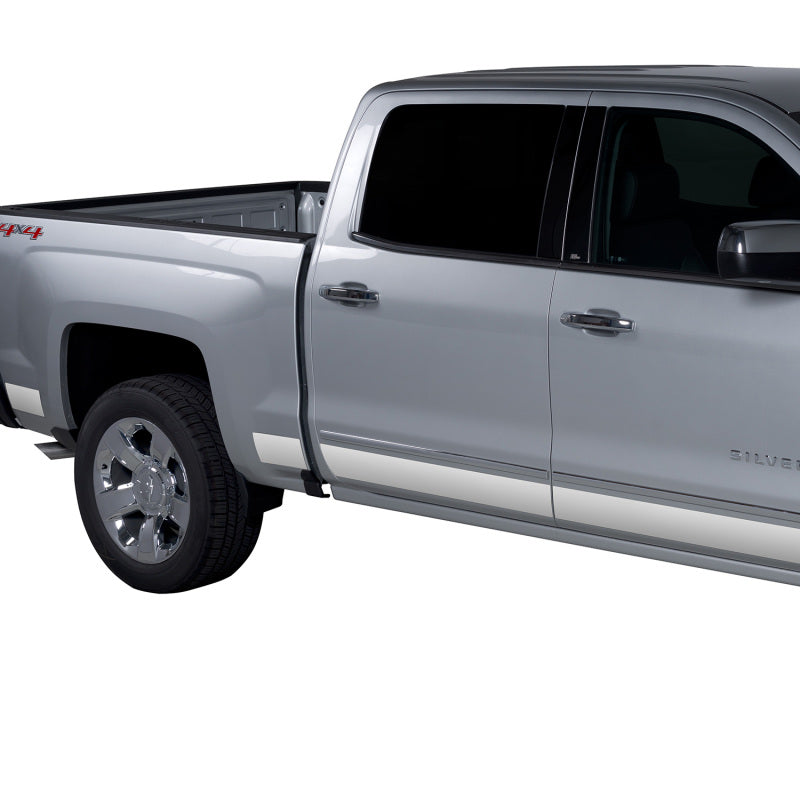Putco 07-13 GMC Sierra Extended Cab 5.5ft Box - 6in Wide - 12pcs Stainless Steel Rocker Panels