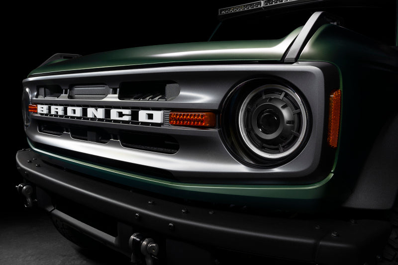 Oracle 2021+ Ford Bronco Oculus Bi-LED Projector Headlights - Amber/White Switchback