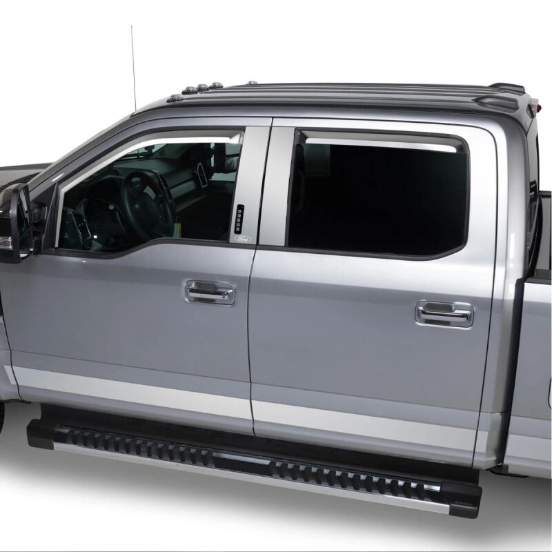 Putco 17-20 Ford SuperDuty Super Cab 8ft Box Dually - 12pcs - 4.25in Wide SS Rocker Panels