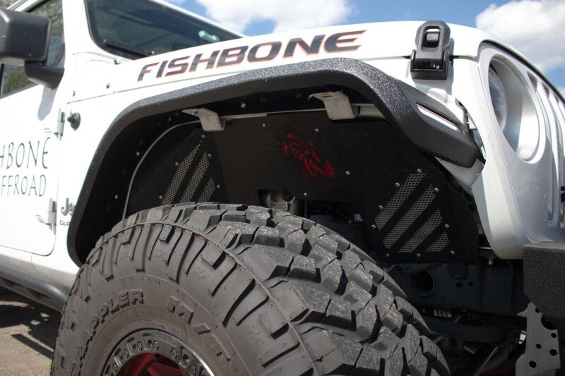 Fishbone Offroad 2018+ Jeep Wrangler JL/JLU/2020+ Gladiator JT Steel Front Fender Flares - Black