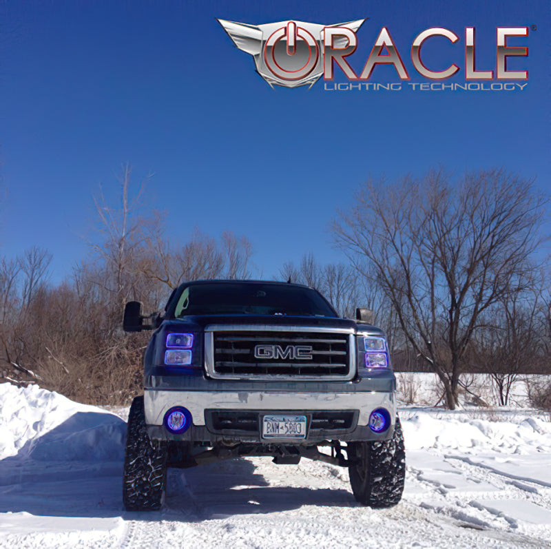 Oracle GMC Sierra 07-13 LED Halo Kit (New Square Ring Design) - White