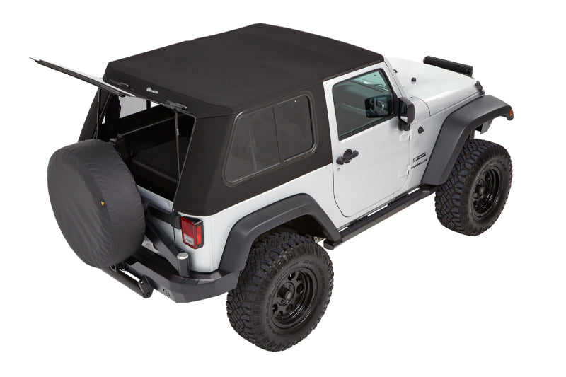 Bestop 07-18 Jeep Wrangler JK 2-Door Trektop Pro (Premium Black Twill)