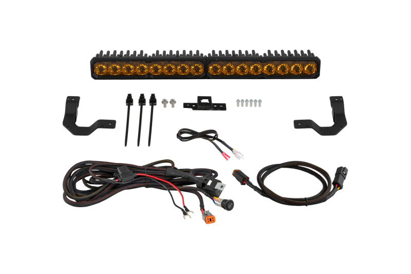 Diode Dynamics 2024-2026 Toyota Tacoma TRD Grille Lightbar SS20 Sport Yellow Combo 3000K