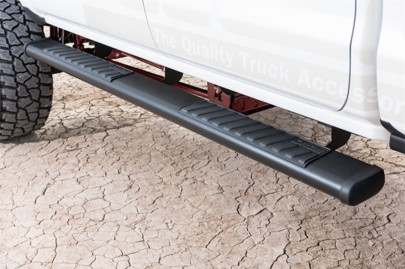 Dee Zee 99-23 Chevrolet/GMC/Dodge/Ford Full Size Truck Tubes - 6In Oval - Black Steel (CrewCab)
