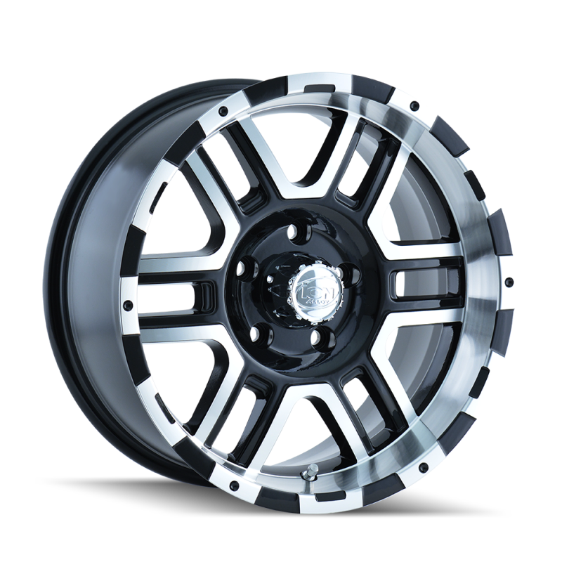 ION Type 179 16x8 / 8x165.1 BP / 10mm Offset / 130.8mm Hub Black/Machined Wheel