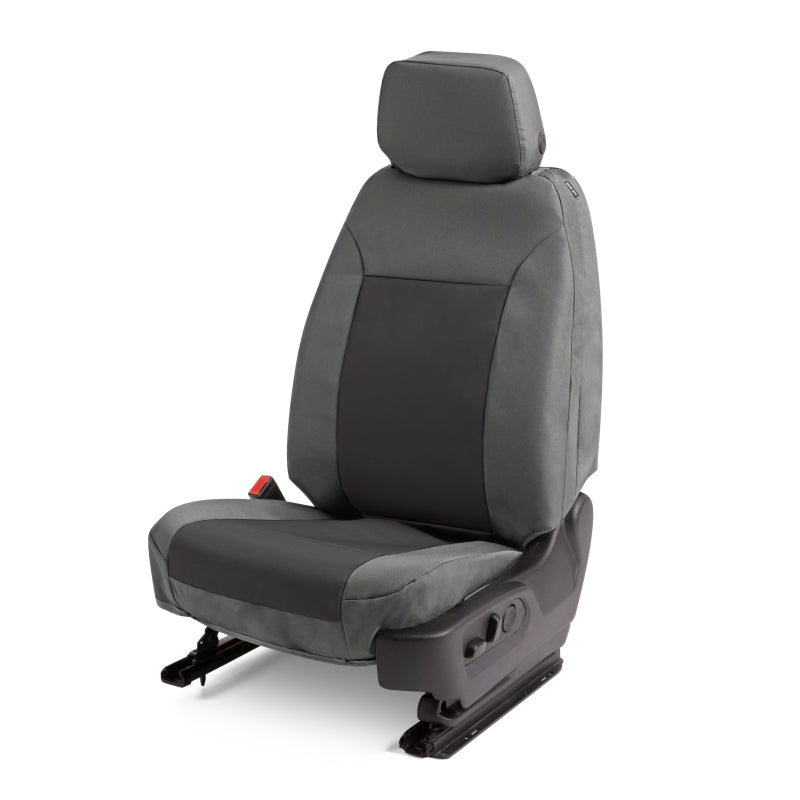 Covercraft 21-24 Ford F150 Endura PrecisionFit Custom Front Row Seat Covers - Silver/Charcoal