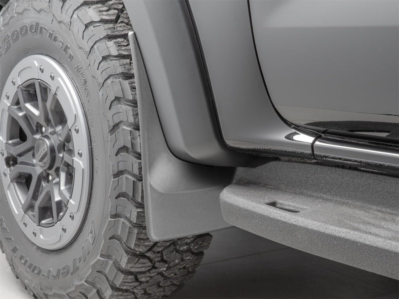 WeatherTech 24-25 Ford Ranger Raptor Supercrew Rear No Drill MudFlaps - Black