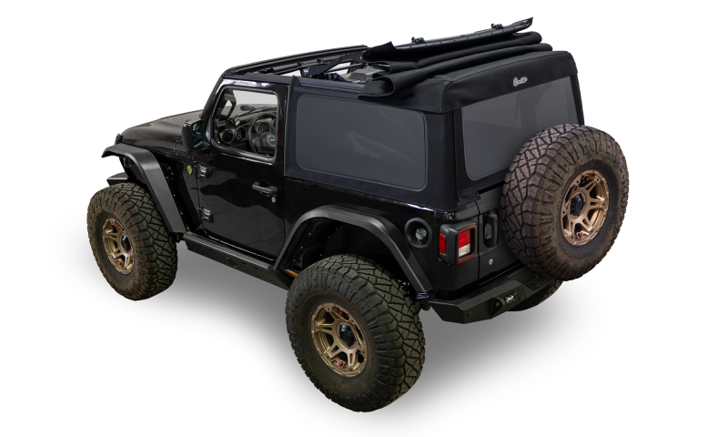 Bestop 18-26 Jeep Wrangler JL 2-Door Supertop Glide (Squareback Black Diamond)