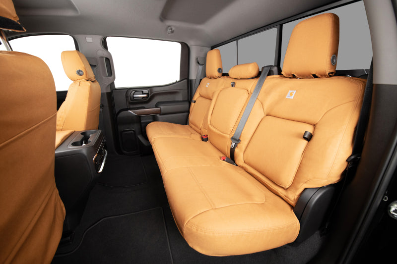 Covercraft 2023+ Ford F250-F550 Carhartt PrecisionFit Custom Front Row Seat Covers - Brown