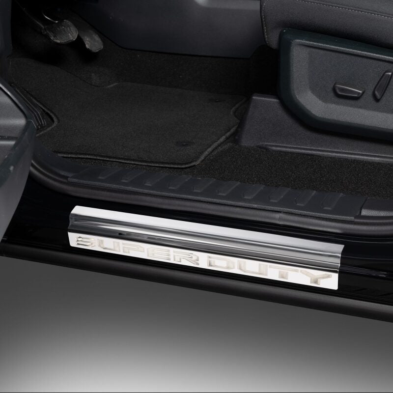 Putco 17-20 Ford SuperDuty Super Crew w/ SUPERDUTY Etching - 4pcs SS Door Sills