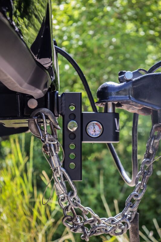 Weigh Safe Aero Hitch 6in Drop Hitch & 2in Shank (10K/12.5K GTWR) w/WS05 - Steel