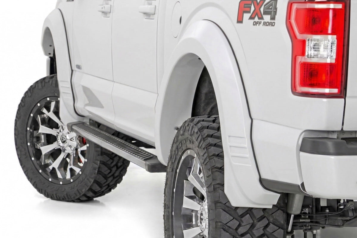 Rough Country Fender Flares | SF1 | YZ Oxford White | Ford F-150 2WD/4WD (2015-2017)