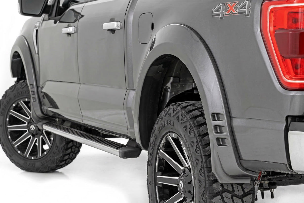Rough Country Fender Flares | SF1 | D1 Stone Gray | Ford F-150 2WD/4WD (2021-2026)