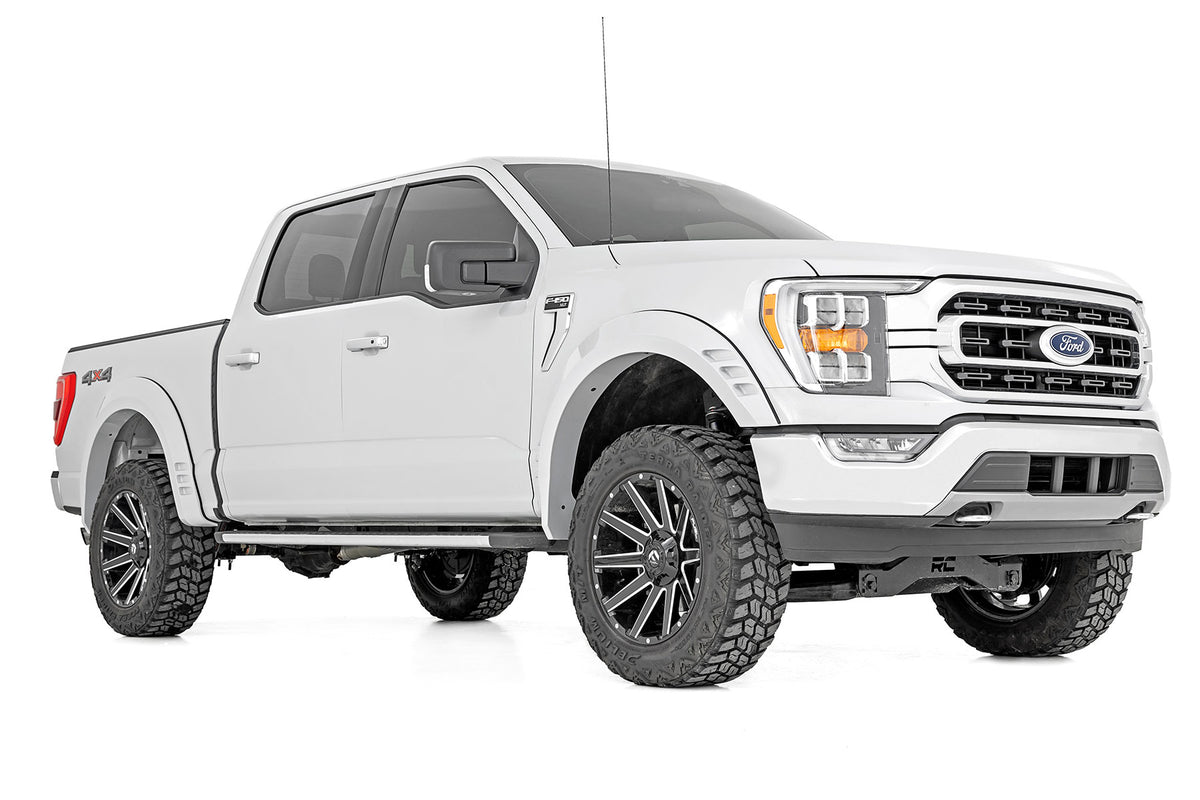 Rough Country Fender Flares | SF1 | JS Iconic Silver | Ford F-150 2WD/4WD (2021-2026)