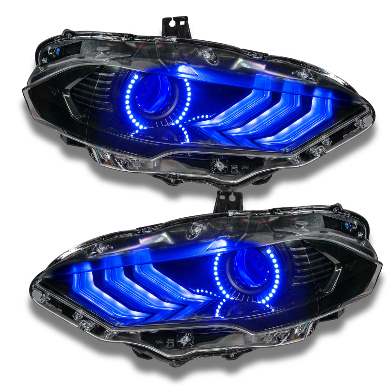 Oracle 18-21 Ford Mustang DRL Upgrade w/ Halo Kit - ColorSHIFT w/ Simple Controller