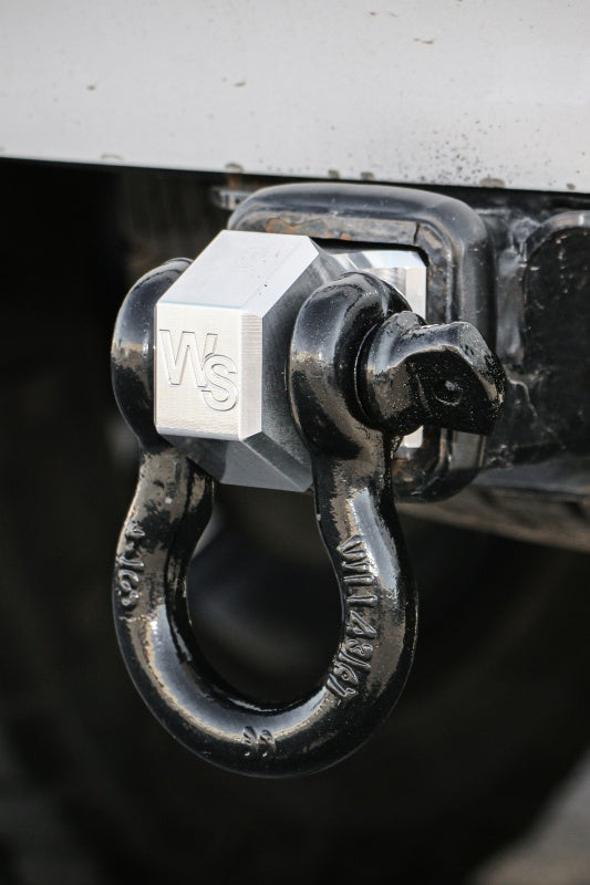 Weigh Safe Towing Recovery - Black Hard Shackle Hitch w/Aluminum Body