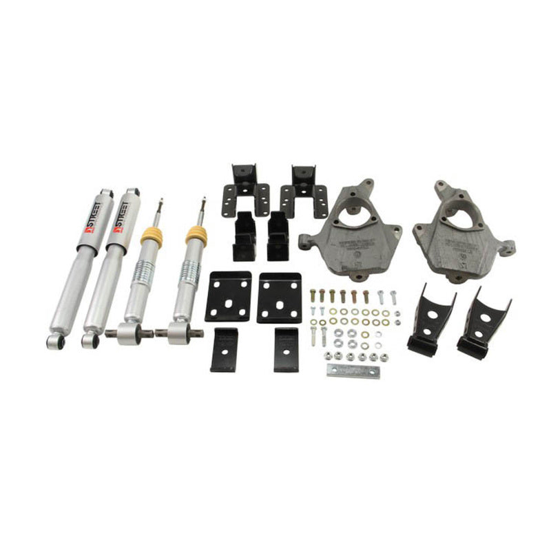 Belltech LOWERING KIT 2014 Chevy/GMC Silverado/Sierra All Cabs 2WD 2in Front/4in Rear w/ Shocks