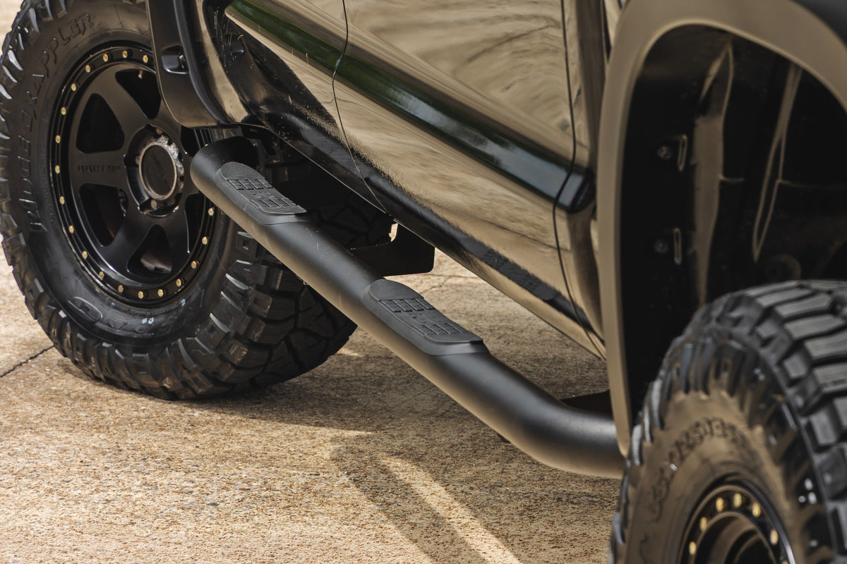 Rough Country Nerf Steps | 3-Inch Tube | CrewMax | Toyota Tundra 4WD/2WD (2007-2021)