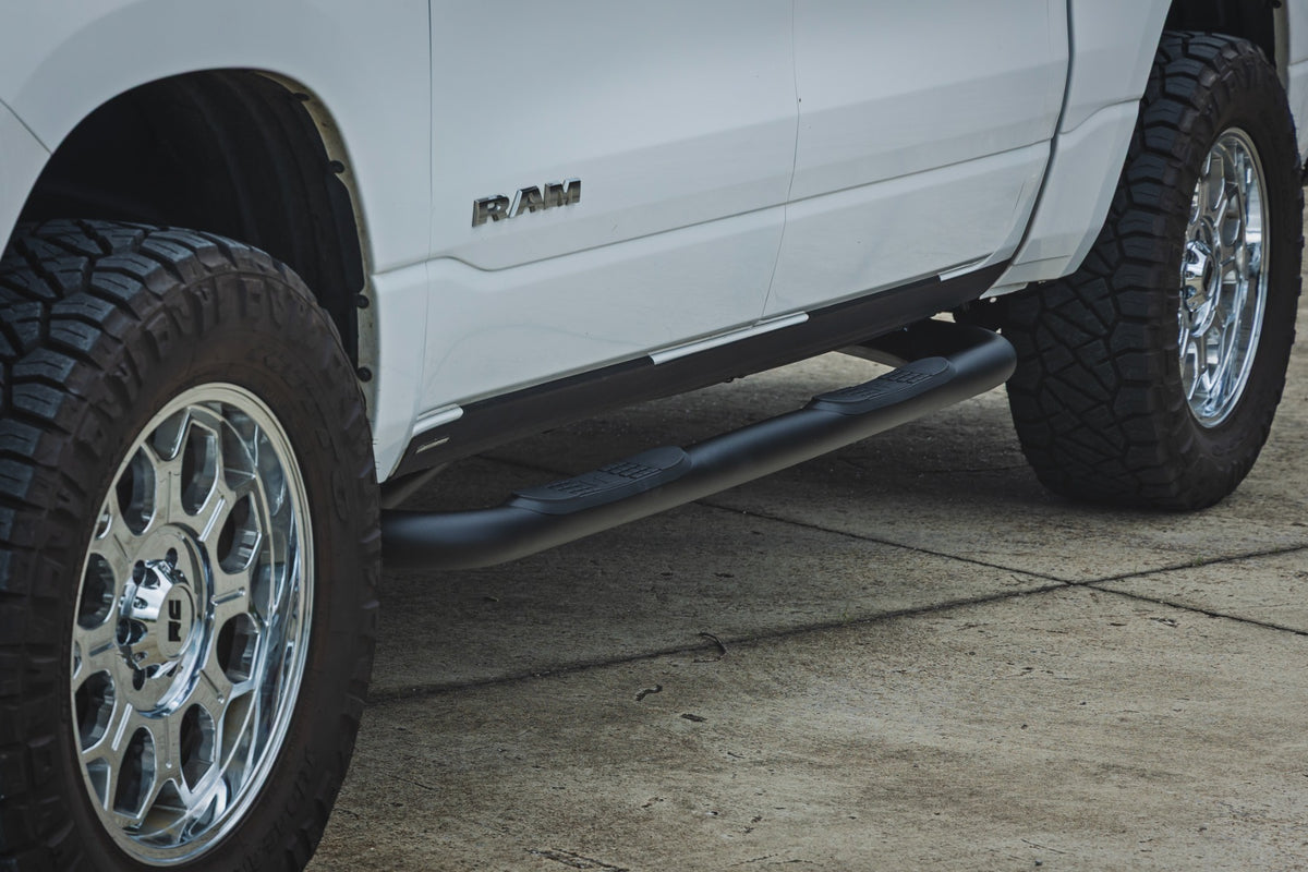 Rough Country Nerf Steps | 3-Inch Tube | Crew Cab |Ram 1500 (19-26)/1500 TRX (21-24)