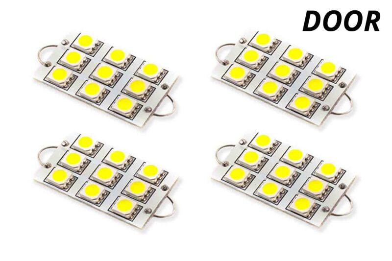 Diode Dynamics 44mm SML9 LED Bulb - Red Set of 4